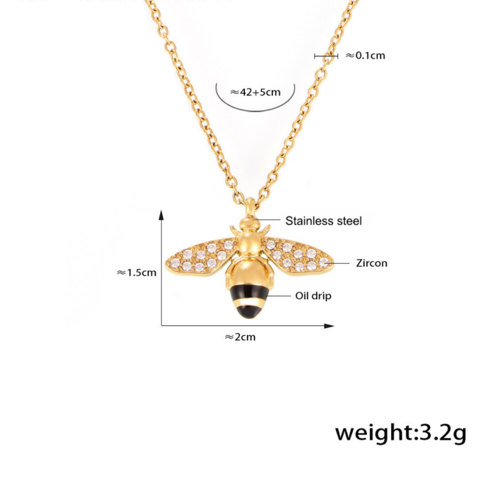 Wholesale Stainless Steel Bee Jewelry Set