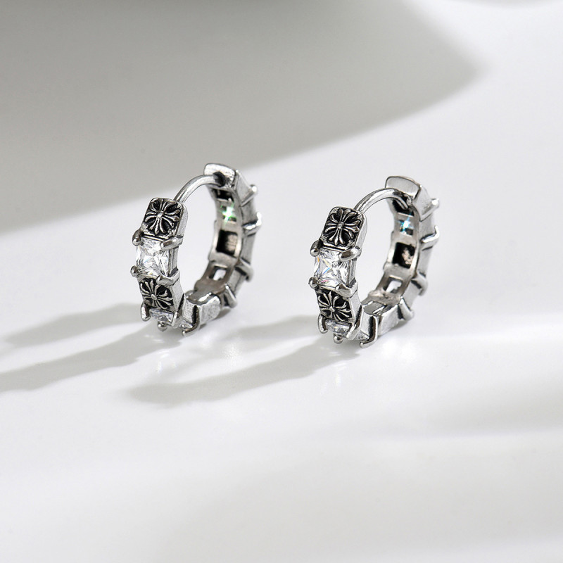 Wholesale Stainless Steel Gothic Cross Earrings