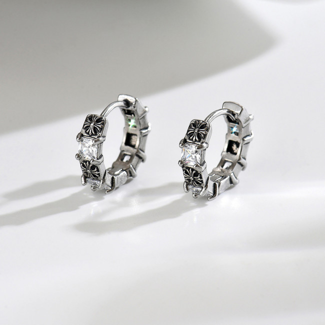 Wholesale Stainless Steel Gothic Cross Earrings