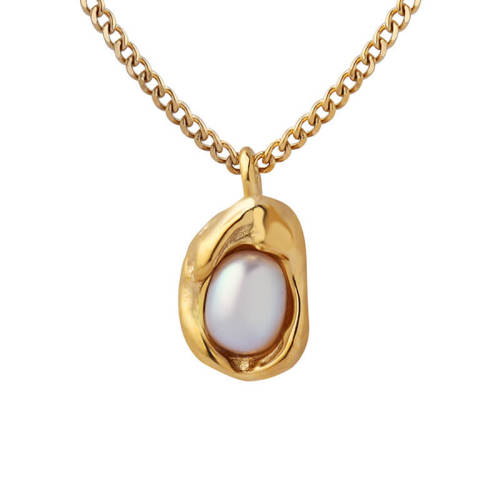 Wholesale Stainless Steel Nest Pearl Necklace for Women