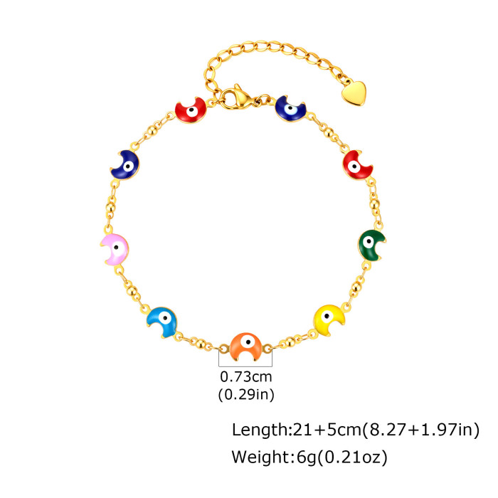 Wholesale Stainless Steel Evil Eye Jewelry Set