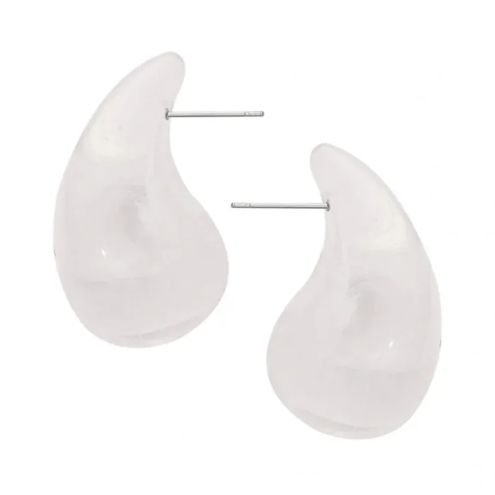 Wholesale Marbled Resin Chunky Earrings