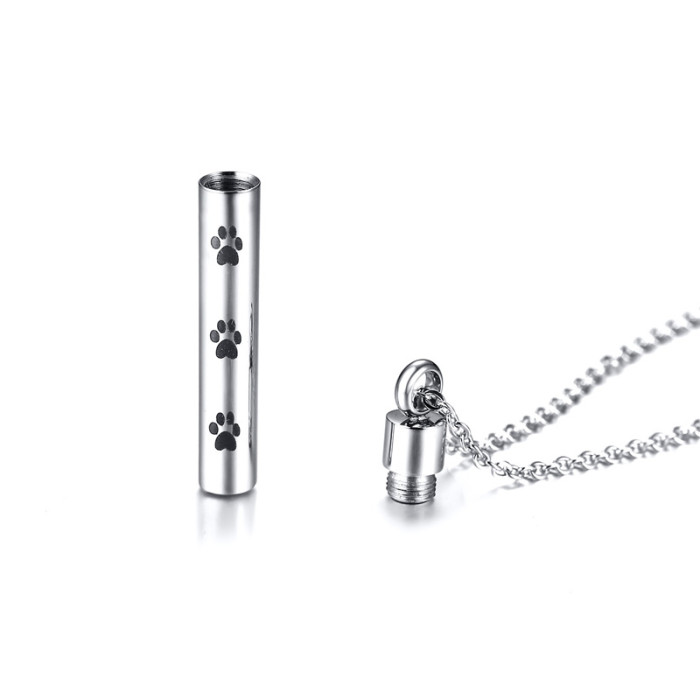 Wholesale Stainless Steel Paw Print Pendant for Ashes