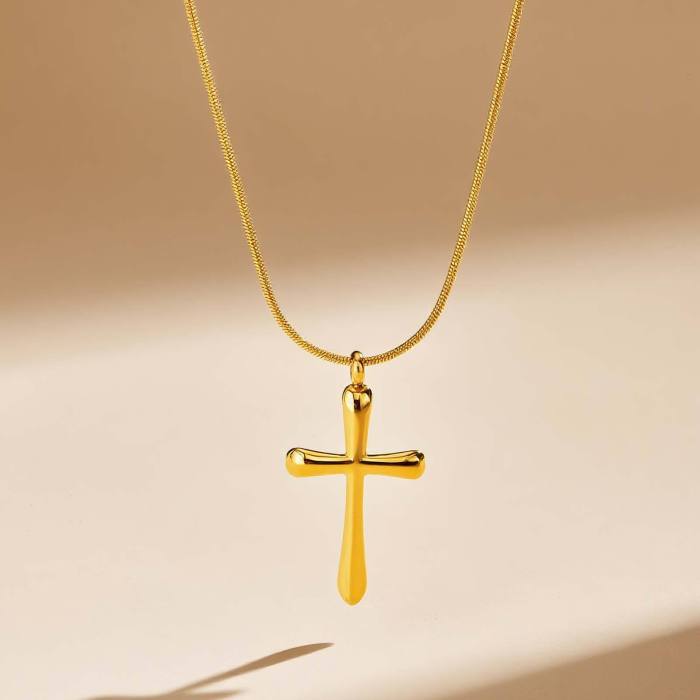 Wholesale Stainless Steel Minimalist Cross Pendant
