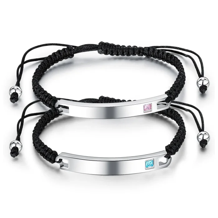 Wholesale Stainless Steel Couple Id Bracelets