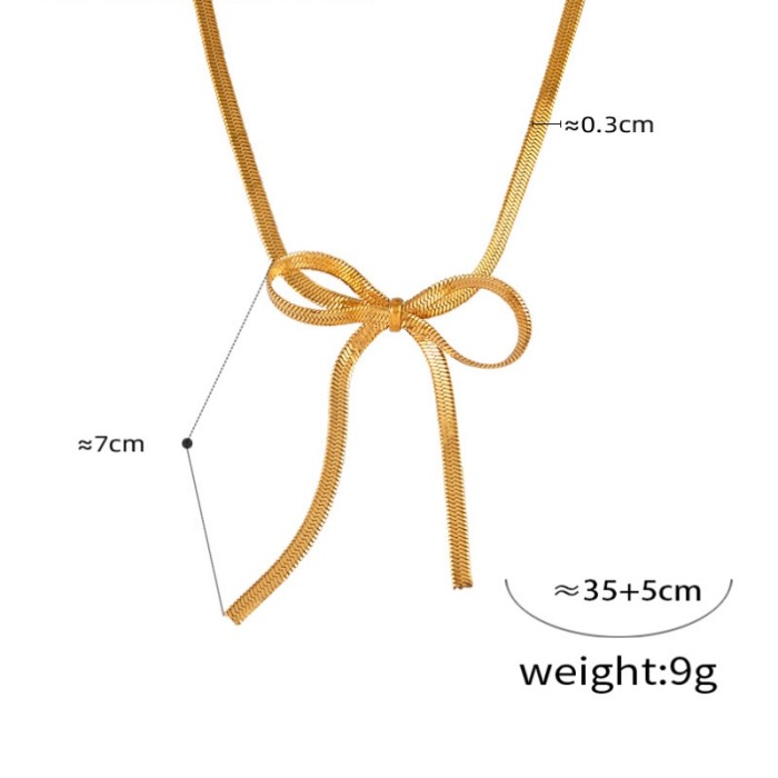 Wholesale Stainless Steel Bow Jewelry Set