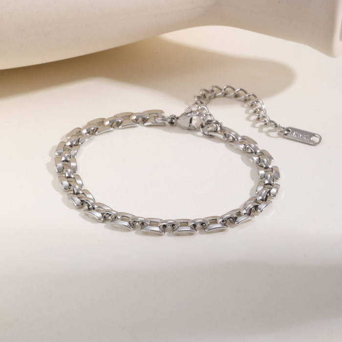Wholesale Stainless Steel Strap Chain Bracelet