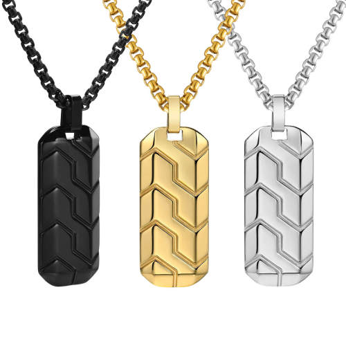 Wholesale Stainless Steel Tire Pattern Pendant