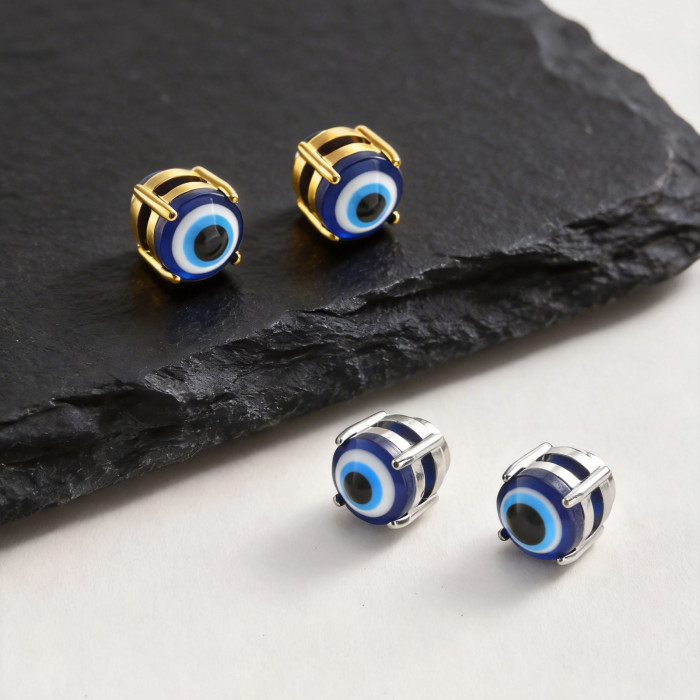 Wholesale Stainless Steel Evil Eye Magnetic Earrings