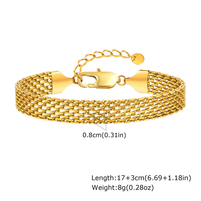 Wholesale Stainless Steel Mens Mesh Bracelets