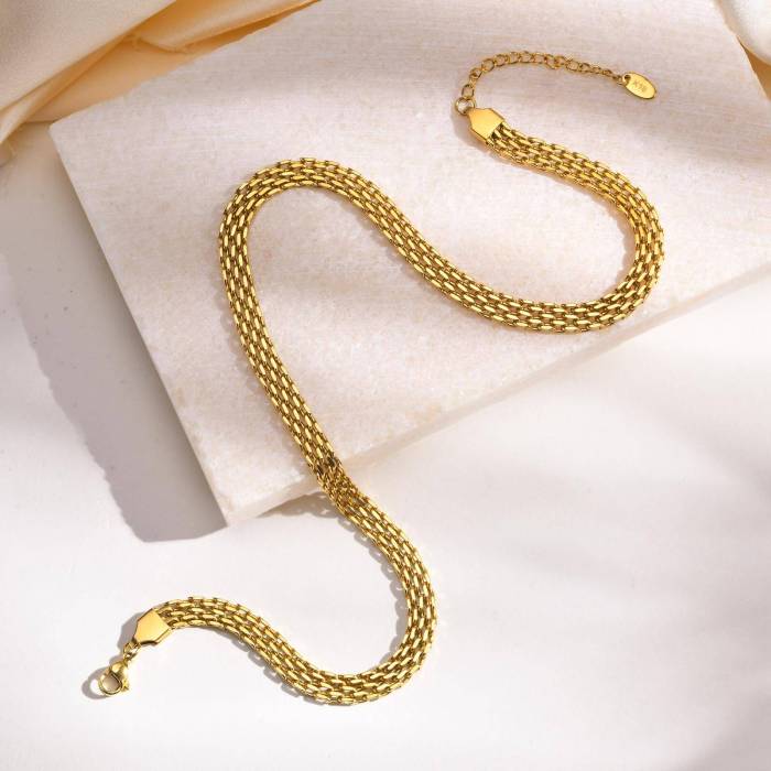 Wholesale Stainless Steel Women Mesh Necklace