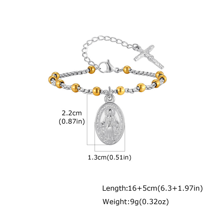 Wholesale Stainless Steel Madonna Bracelet