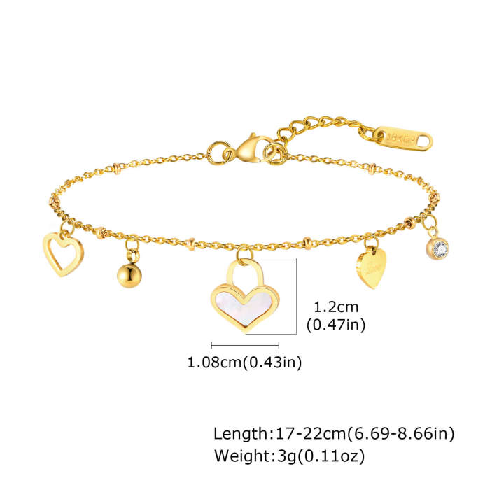 Wholesale Stainless Steel Women Bracelet with Love