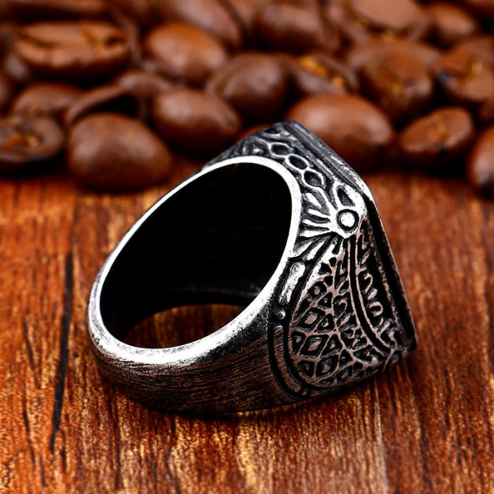 Wholesale Stainless Steel Antique Signet Rings