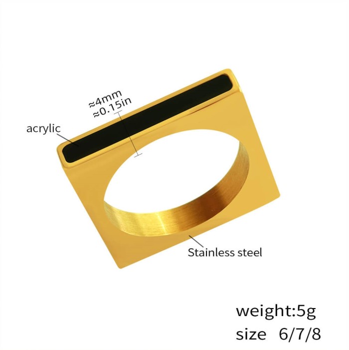 Wholesale Ins Style Stainless Steel Rings