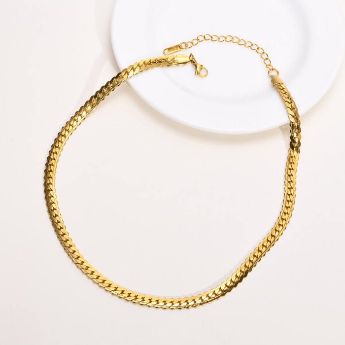 Wholesale Stainless Steel Women NK Choker Necklace