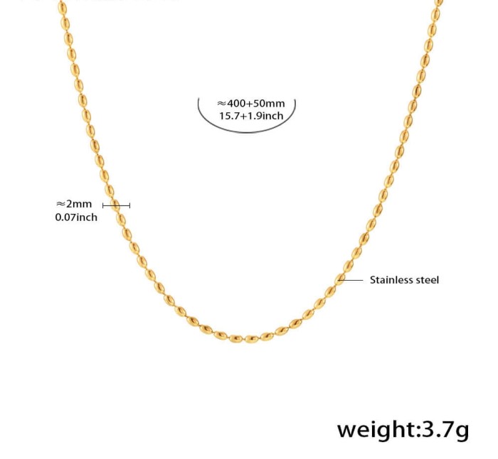 Wholesale Steel Multi-Layered Collarbone Necklace