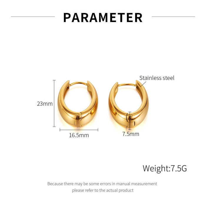 Wholesale Stainless Steel Trend U-Shaped Earrings
