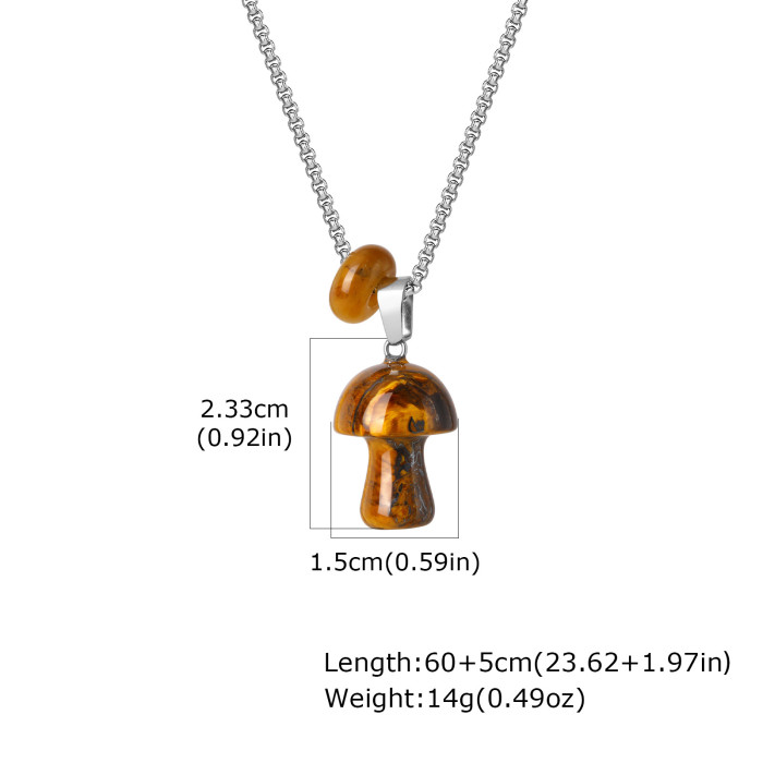Wholesale Stainless Steel Mushroom Pendant