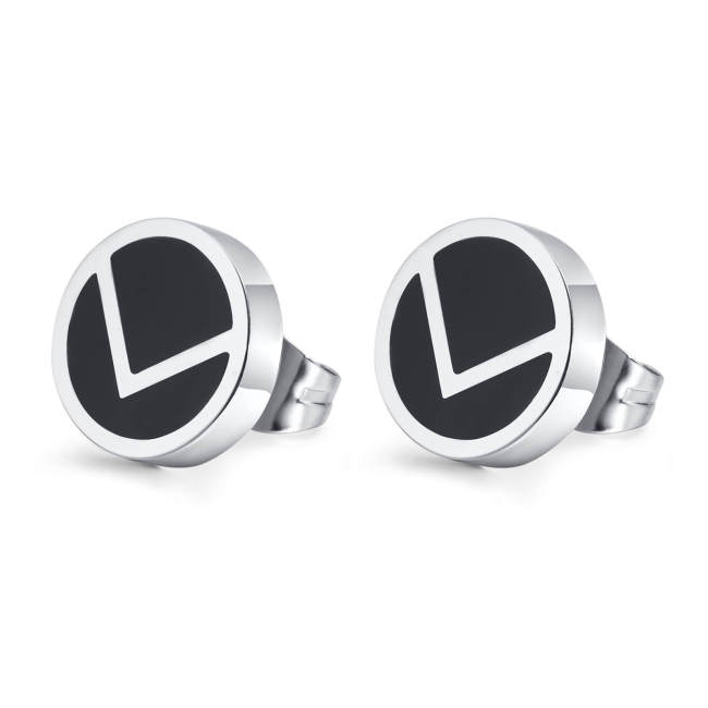 Wholesale Stainless Steel Personalized Enamel Stud Earring