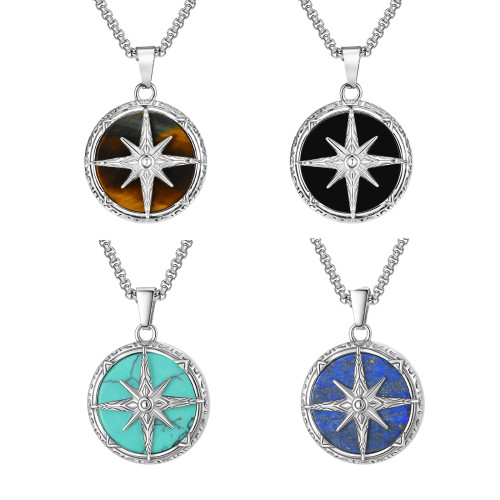 Wholesale Stainless Steel Eight-pointed Star Pendant