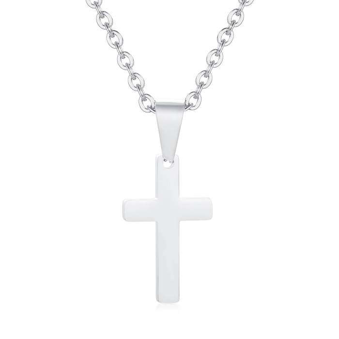 Wholesale Stainless Steel Classic Simple Cross Pendant