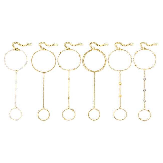 Wholesale Finger Ring Slave Bracelet