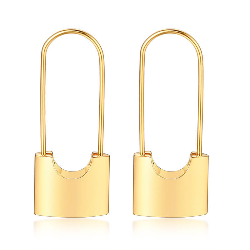 Wholesale Stainless Steel Lock Earring
