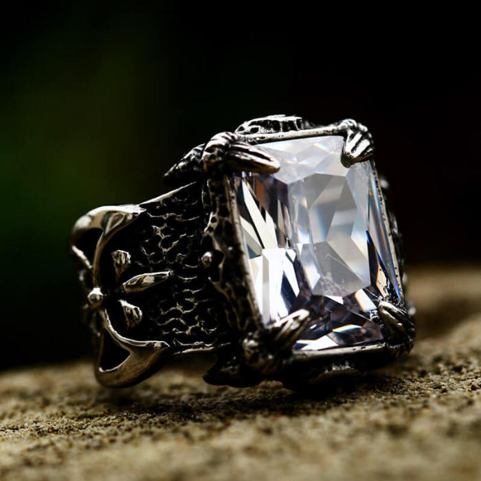 Wholesale Stainless Steel Gemstone Ring