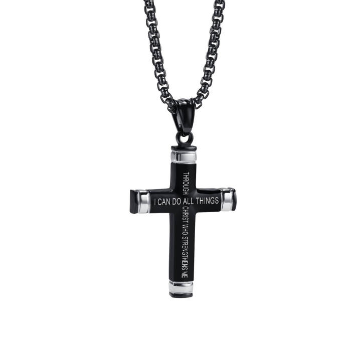 Wholesale Stainless Steel Cross with Scriptures
