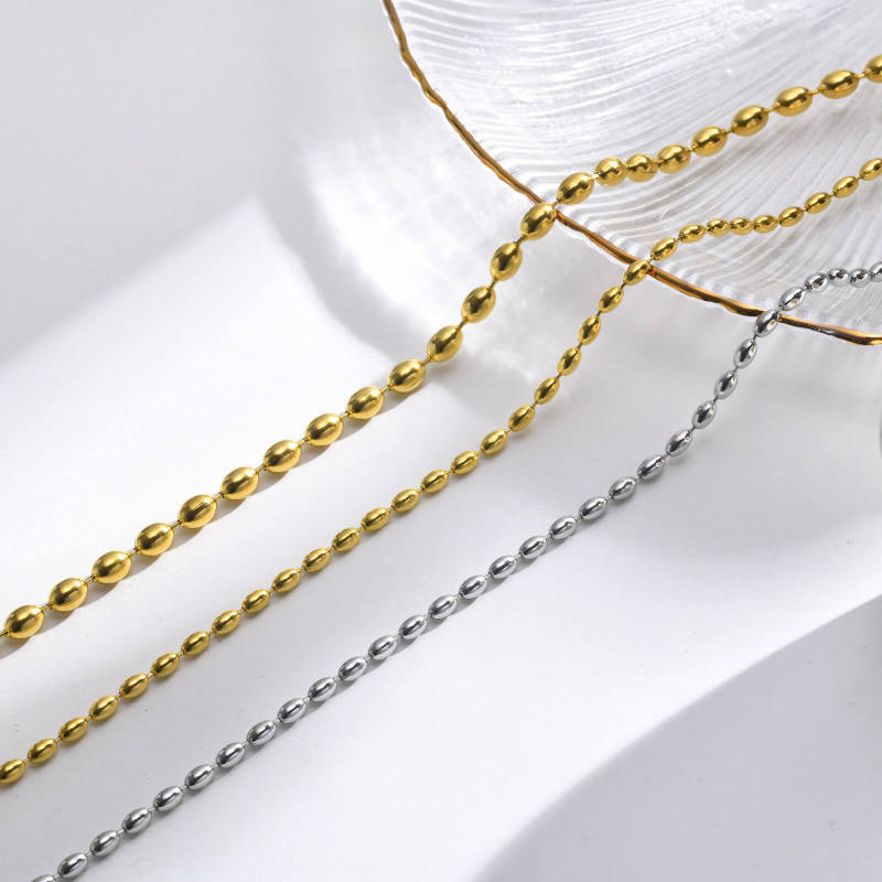 Wholesale Stainless Steel Rugby Ball Chain Necklace