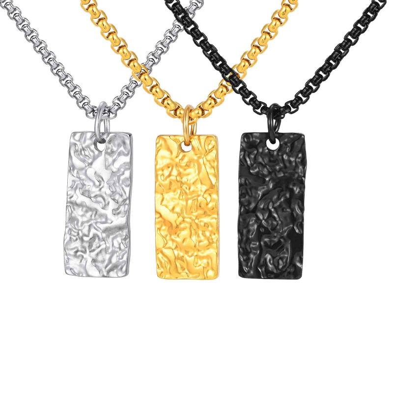 Wholesale Stainless Steel Pleated Textured Pendant