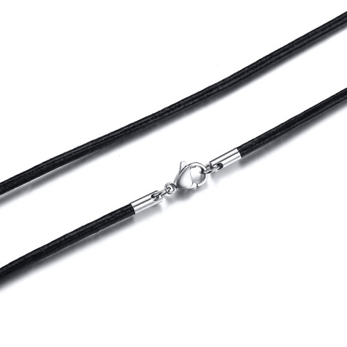 Wholesale Black Leather Necklace with Pendant