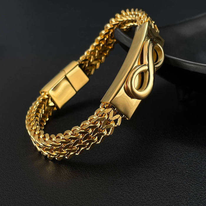 Wholesale Stainless Steel Men Bracelet with Infinity