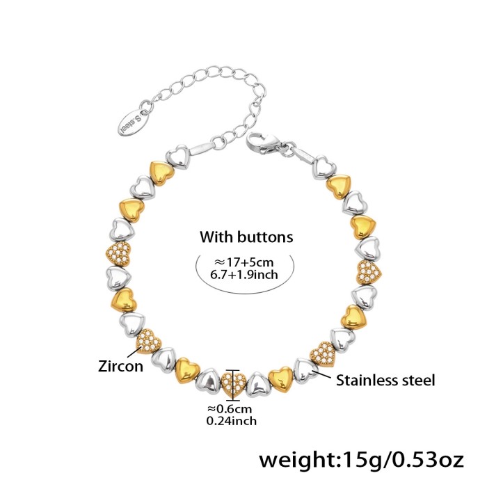 Wholesale Heart Necklace Set with Y Lariat Chain