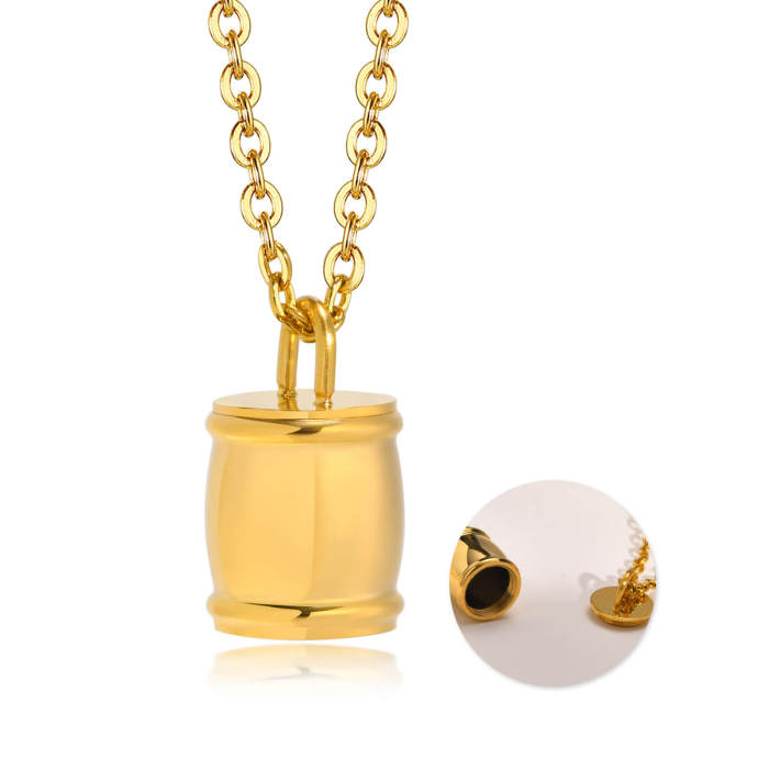 Wholesale Stainless Steel Classic Urn Pendant Necklace
