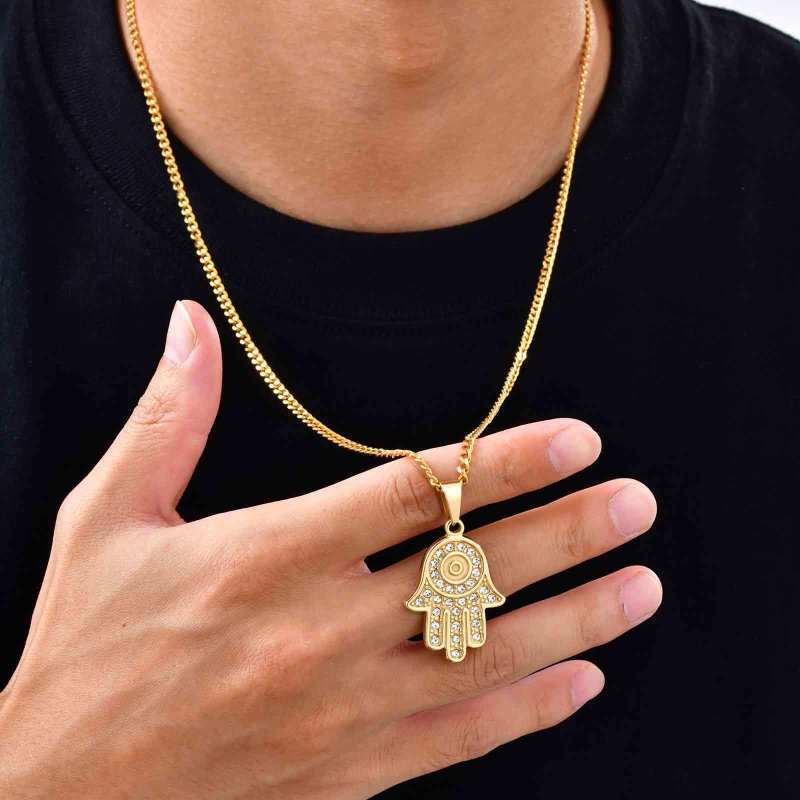 Wholesale Stainless Steel Fatima Hand Pendants