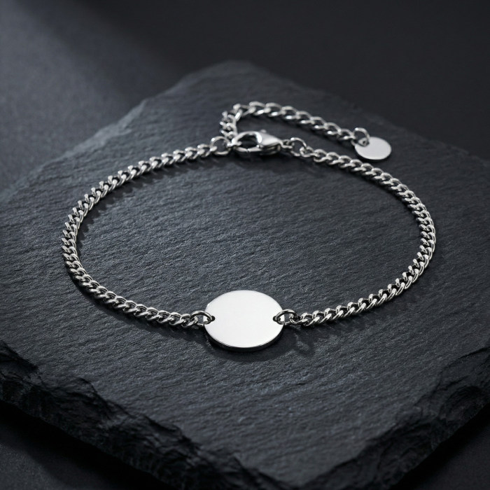 Wholesale Stainless Steel Blank Disc Bracelet for Engraving