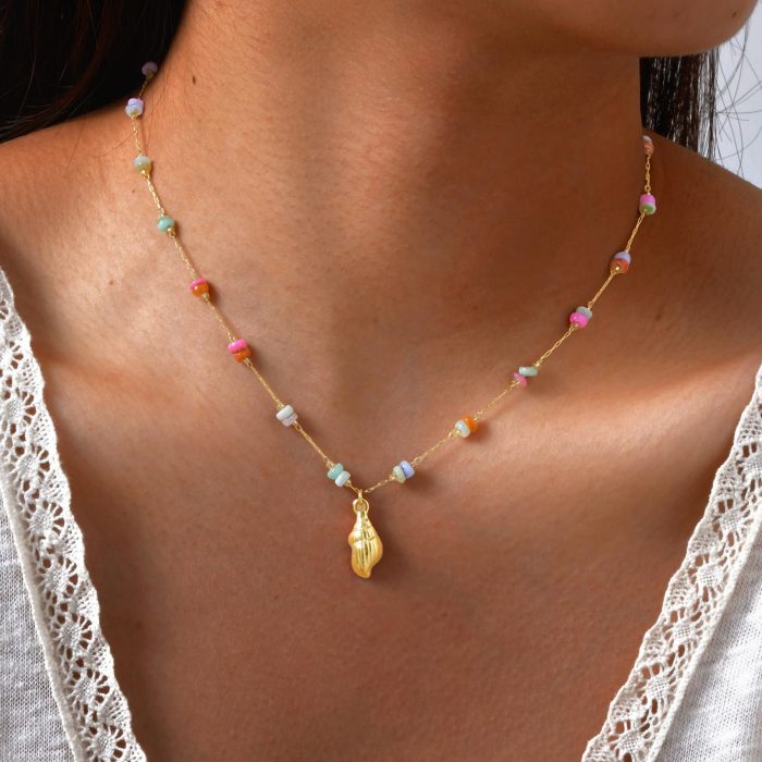 Wholesale Stainless Steel Conch Necklace