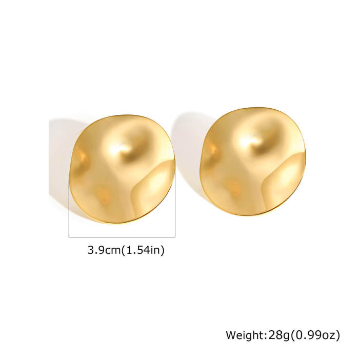 Wholesale Stainless Steel Round Stud Earrings