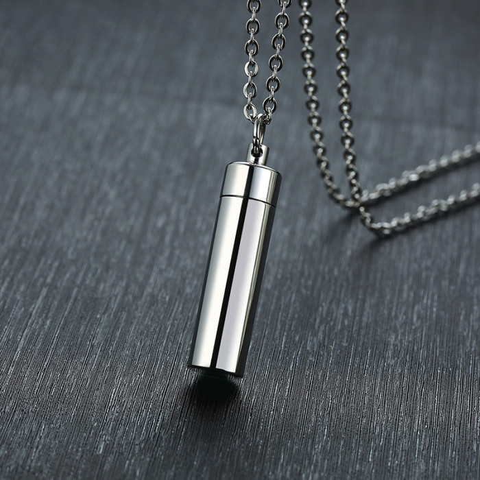 Wholesale Stainless Steel Minimalist Bar Urn Pendant