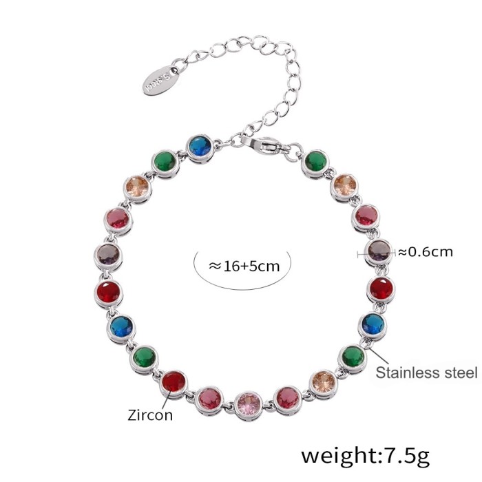 Wholesale 3A Zirconia PVD Plated Stainless Steel Jewelry Set