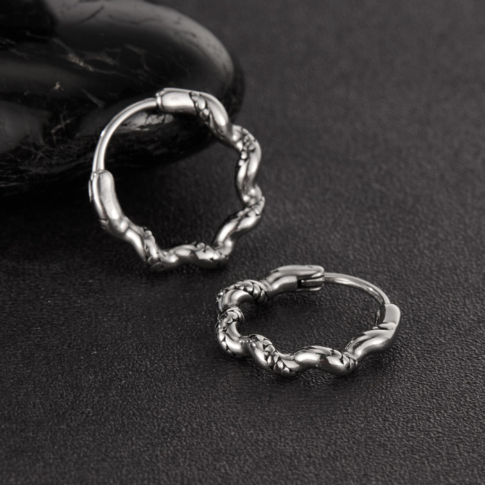 Wholesale Stainless Steel Design Hoop Earrings