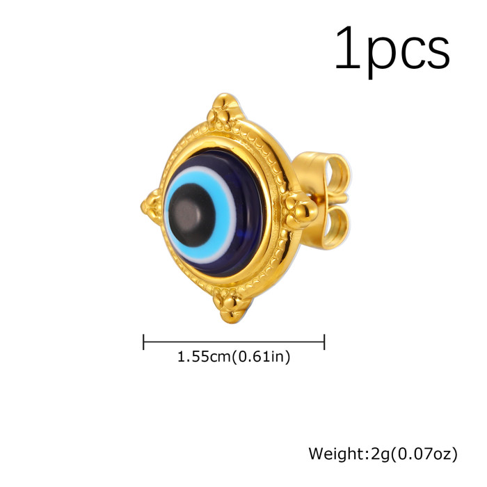 Wholesale Stainless Steel Evil Eye Studs