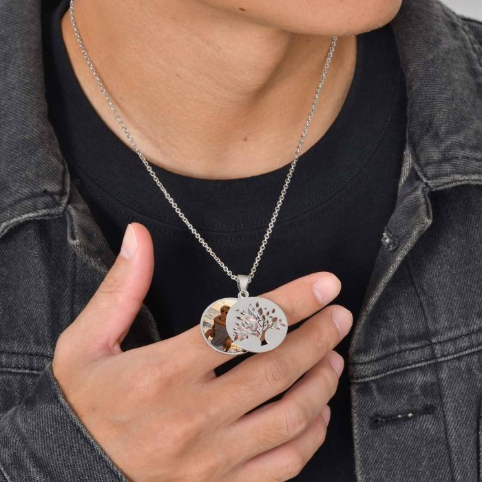 Wholesale Stainless Steel Tree of Life DIY Photo Necklace