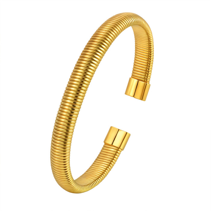 Wholesale Stainless Steel Stretch Open Bangle