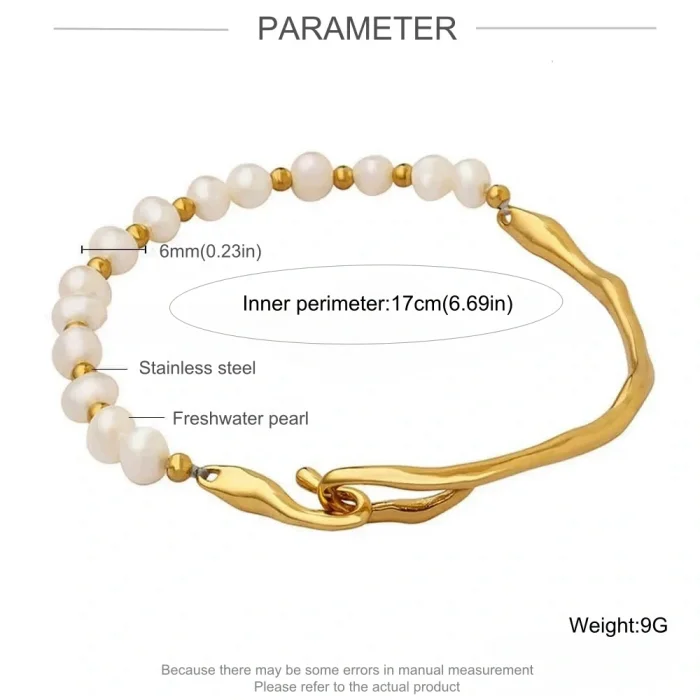 Wholesale Stainless Steel and Pearl Bangle