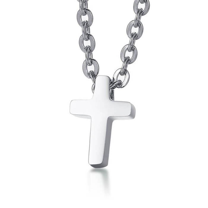 Wholesale Stainless Steel Classic Tiny Cross Necklace