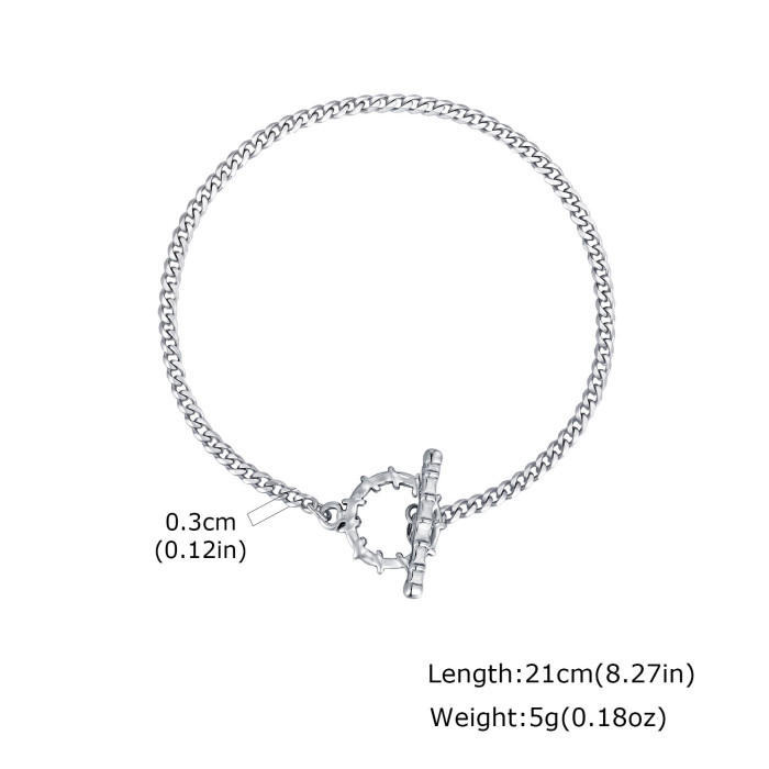 Wholesale Stainless Steel OT Clasp Bracelet