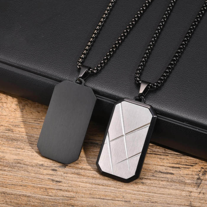 Wholesale Stainless Steel Geometric Chocolate Pendant